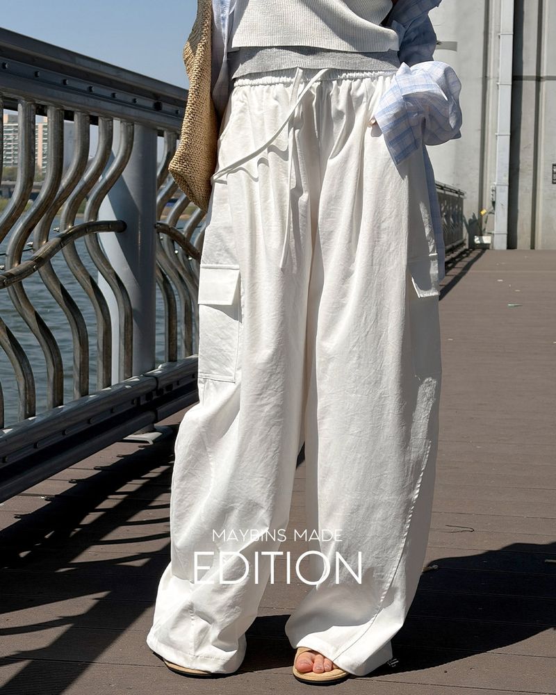 [MADE] Mel curved banding wide pants