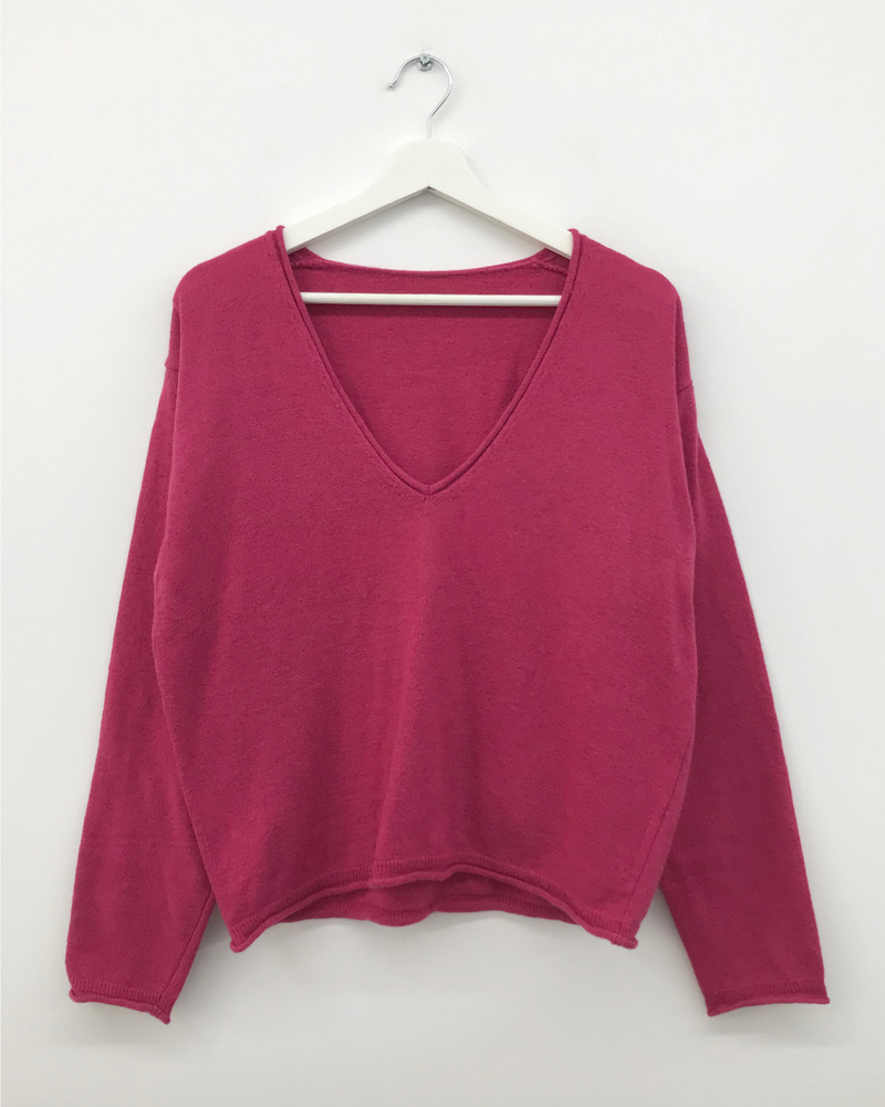 Luro V-neck knit (8color)