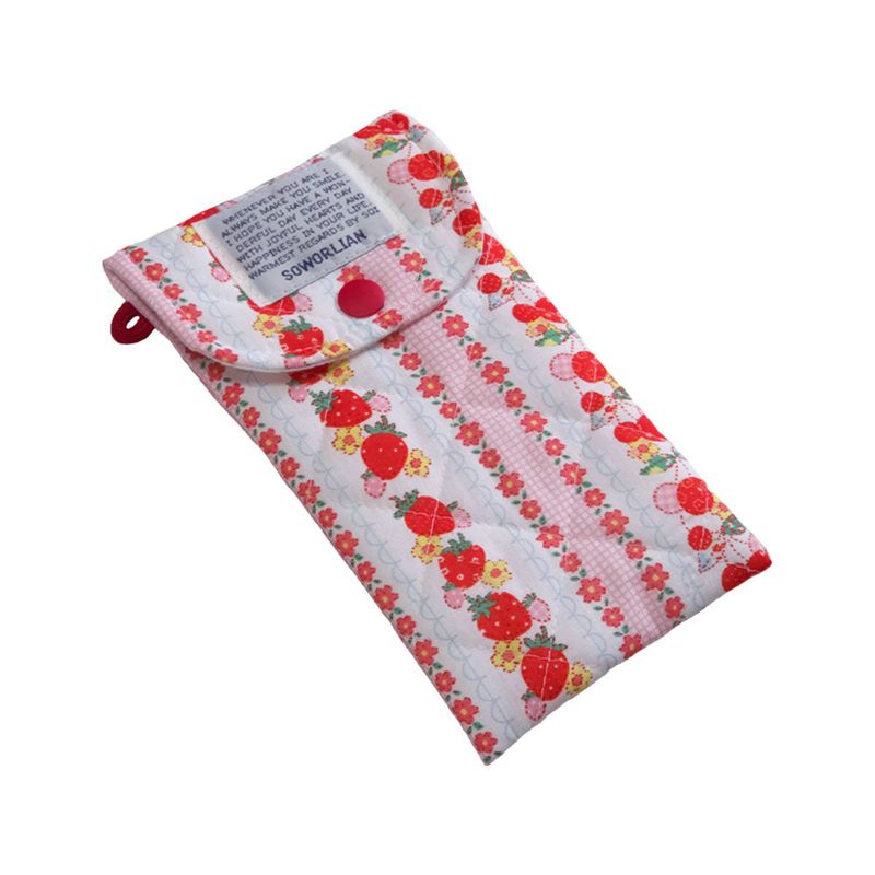 Pencil Pouch_Quilted Red Strawberry