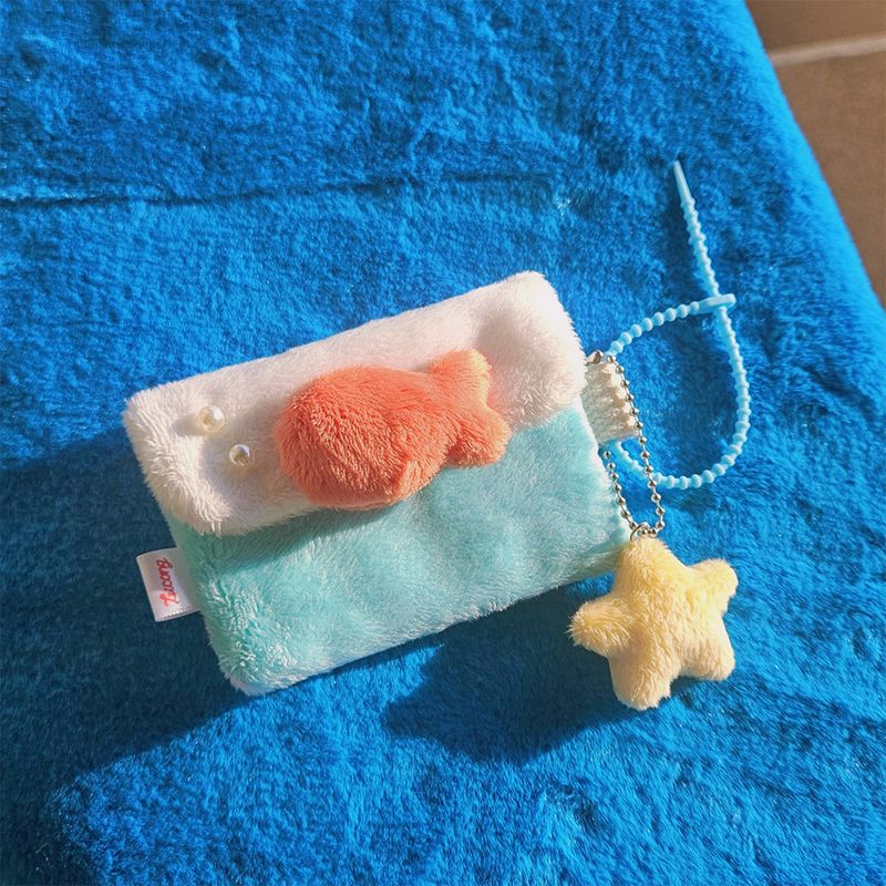[MADE] fluffy fishbowl pouch