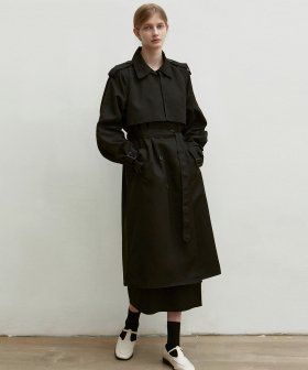 OVERSIZED DOUBLE TRENCH COAT_GRAY
