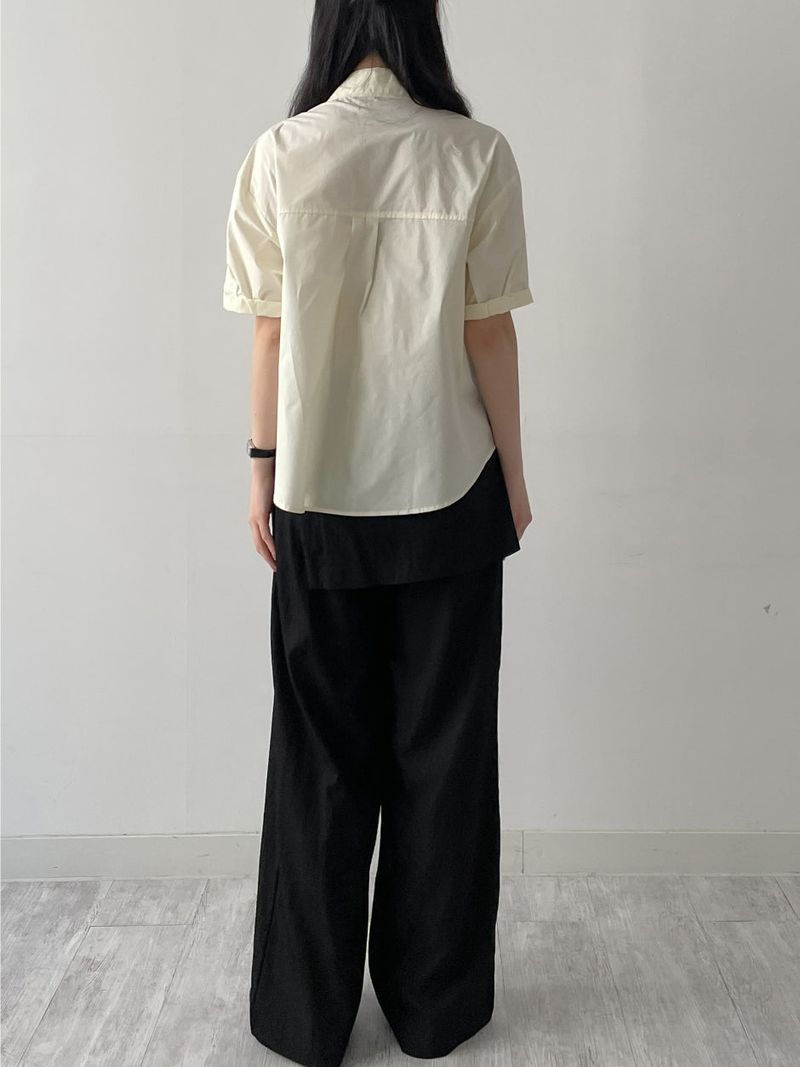 Euro Wrap Nylon Wide Pants