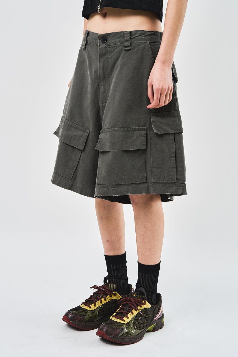 Style Rip Cargo Half Pants (2color)