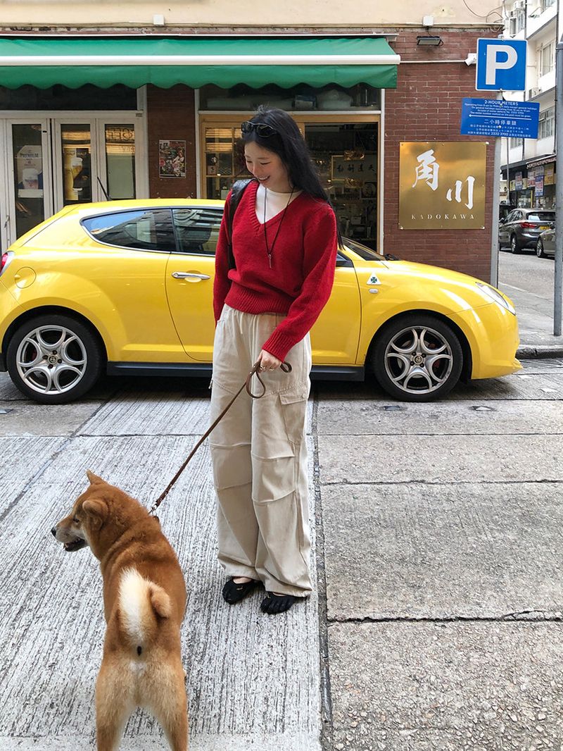 [MADE] FIFTY WOOL V-NECK KNIT