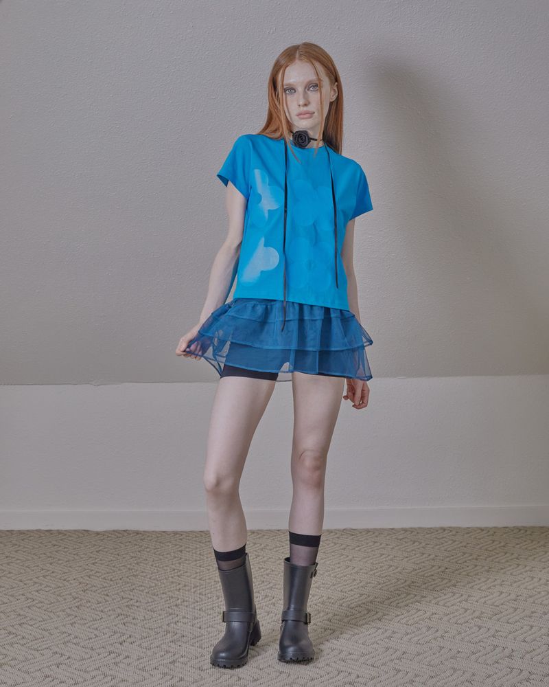 printing logo basic top / blue