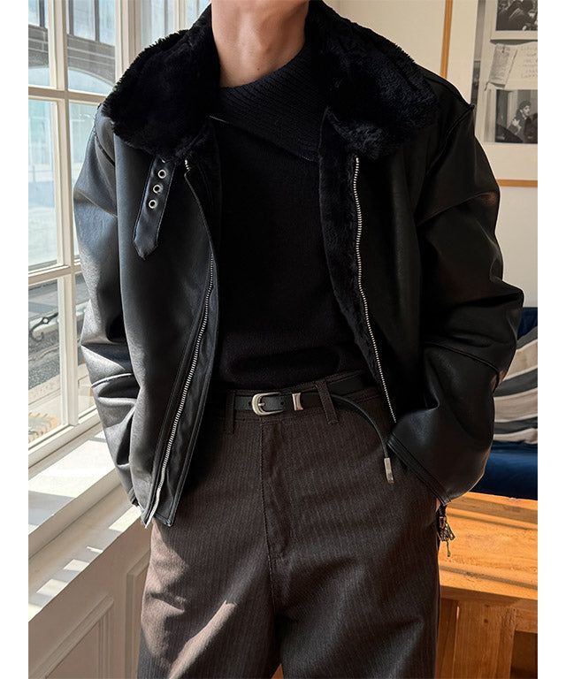 [Unisex] Core bigun leather mustang