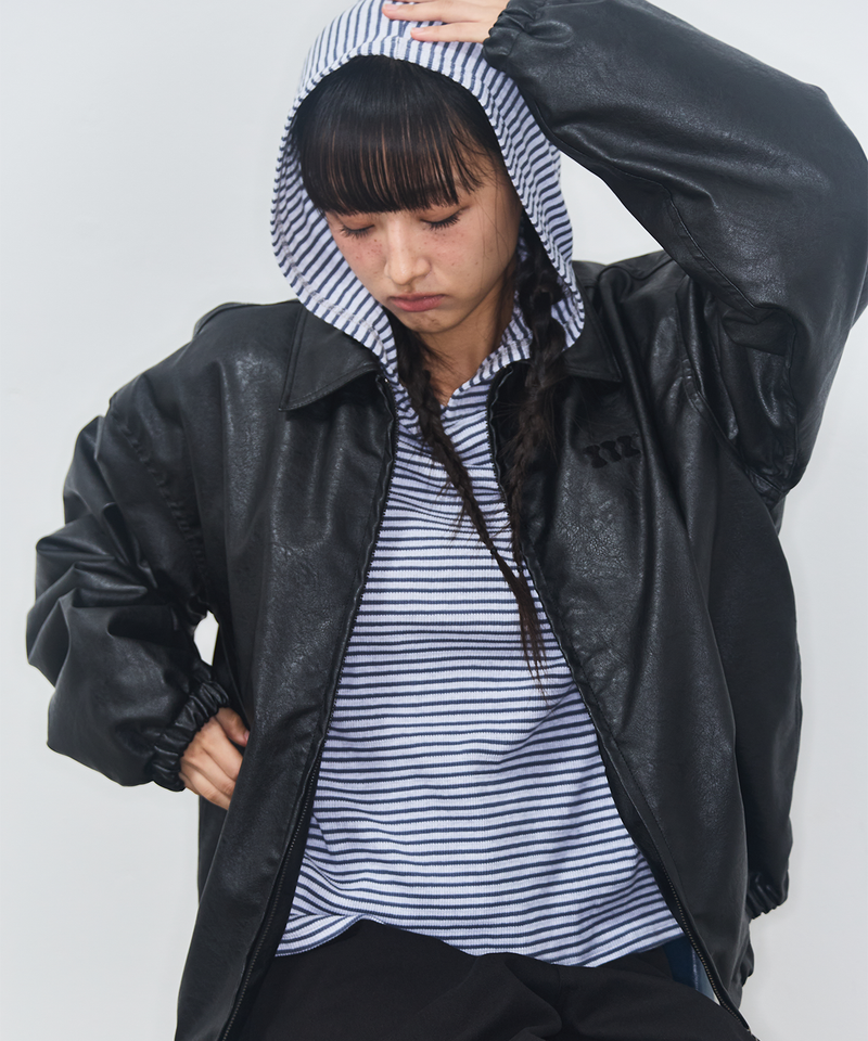 STAR STRIPE HOODIE - BLUE