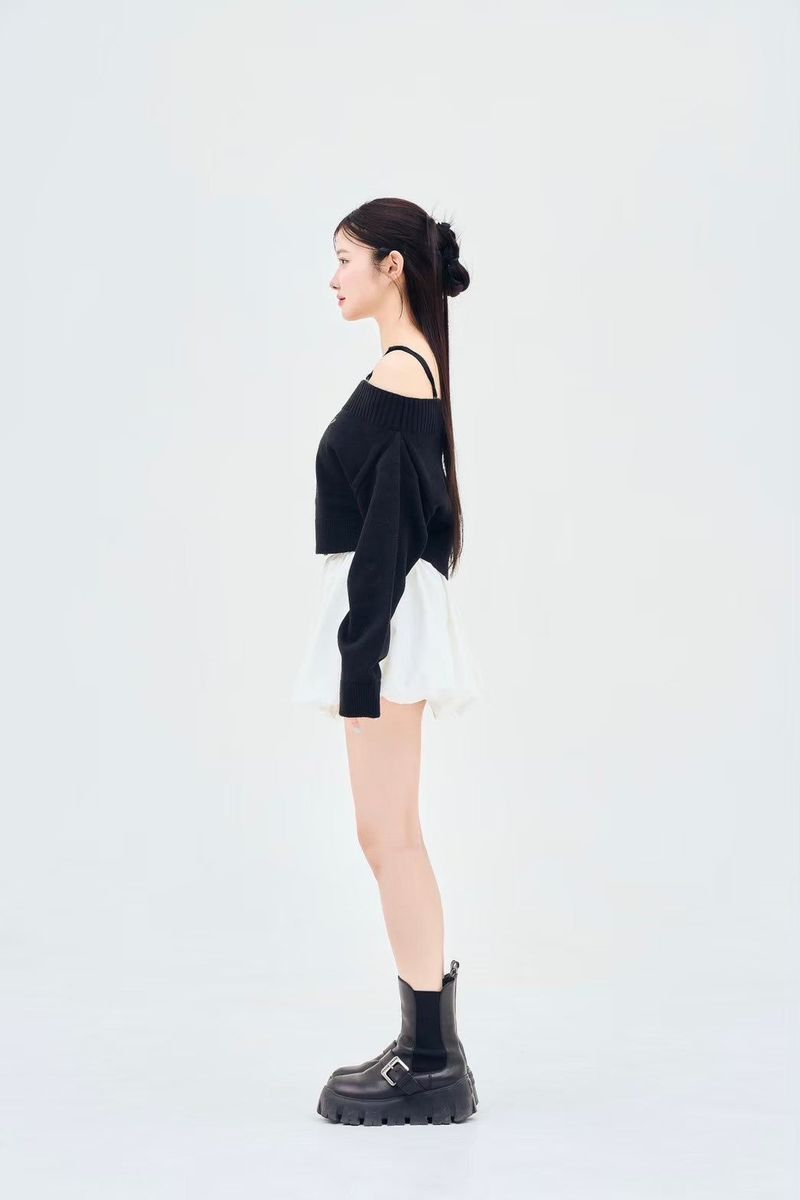 off shoulder knit