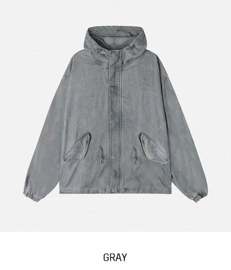 Pint Washed Short Hooded Field Jacket