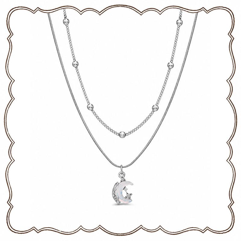 [S.Steel] Luna Chain Layered Necklace