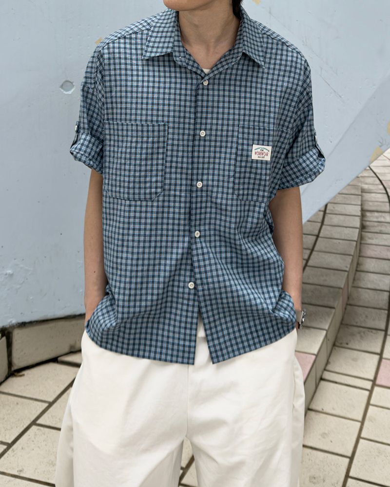 Mirel Check Roll-Up Half Shirt