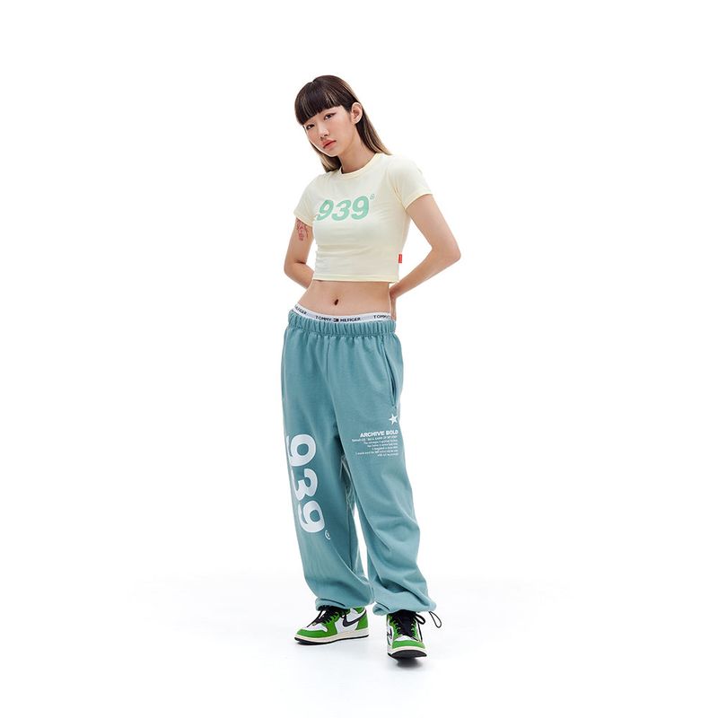 939 LOGO CROP TOP (LEMON)