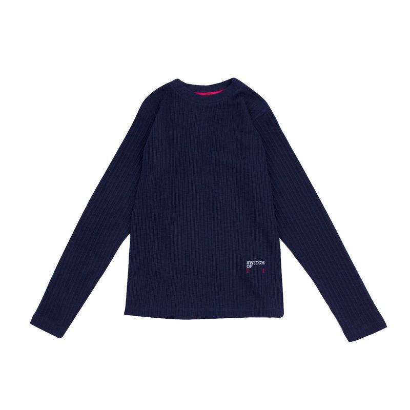 SWITCH123（スウィッチワンツースリー）の「SWITCH - ブランク リブTシャツ（女性用）_SYF5TS55NV（トップス）」