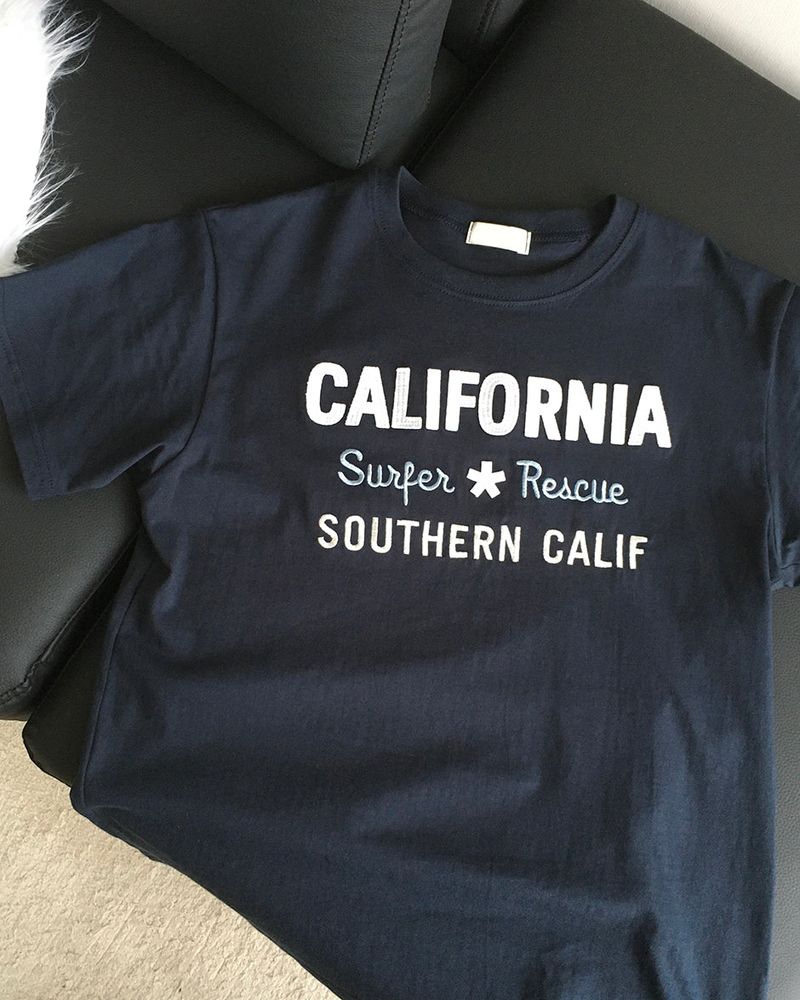 Cali Embroidery Short Sleeve Tee