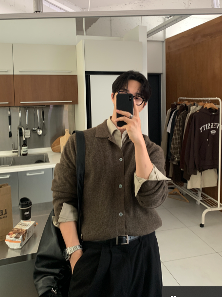  Square Pocket Overfit Corduroy Shirt