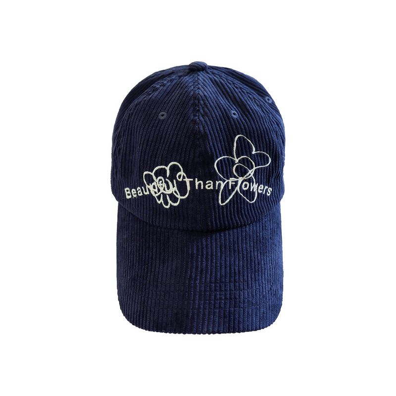 nought（ノウト）の「Beautiful Than Flowers Corduroy Cap / Navy（Hats）」