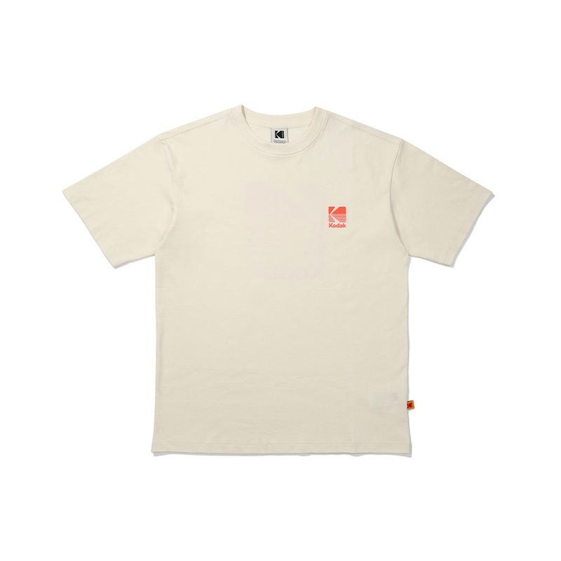 KODAK（コダック）の「BIG LOGO COTTON SHORT-SLEEVE T-SHIRT【IVORY】（Tops）」