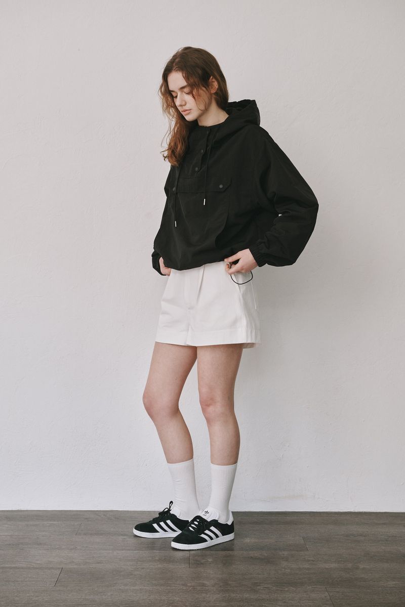 Anorak hood jumper (Black)