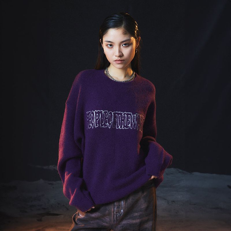 Alpaca Wool Blend Tartan Check Pullover