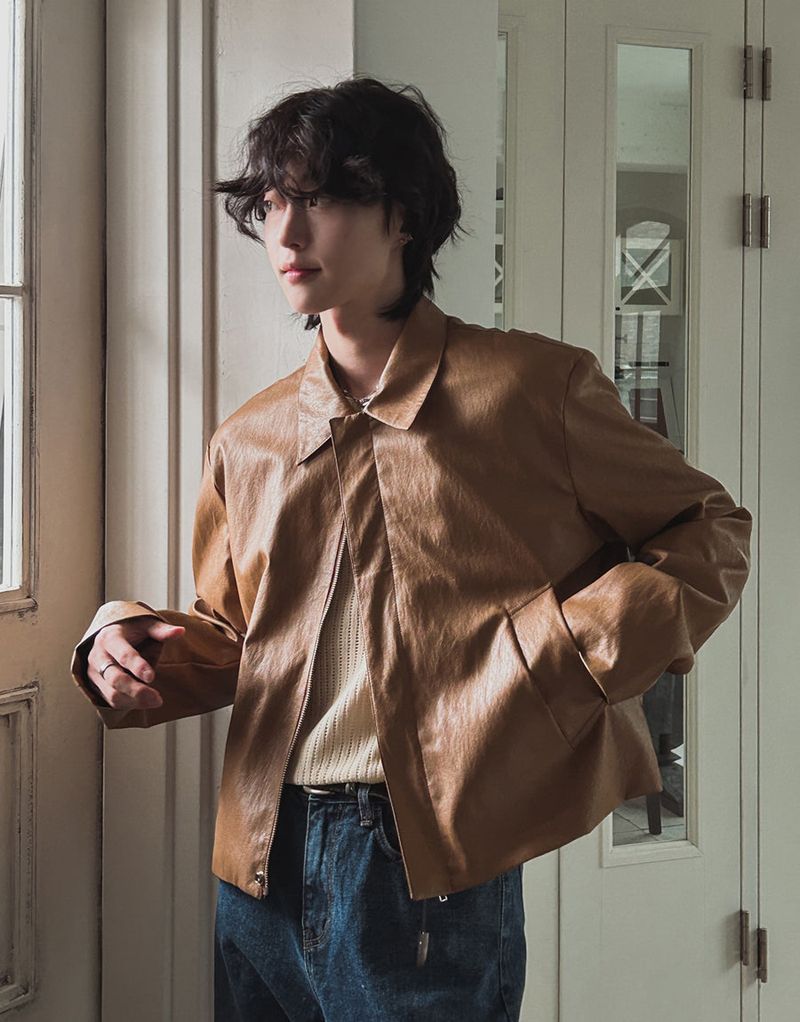 2PLAN（ツープラン）の「シュガークロップレザージャケット (2 color)（Jackets/Outerwear）」