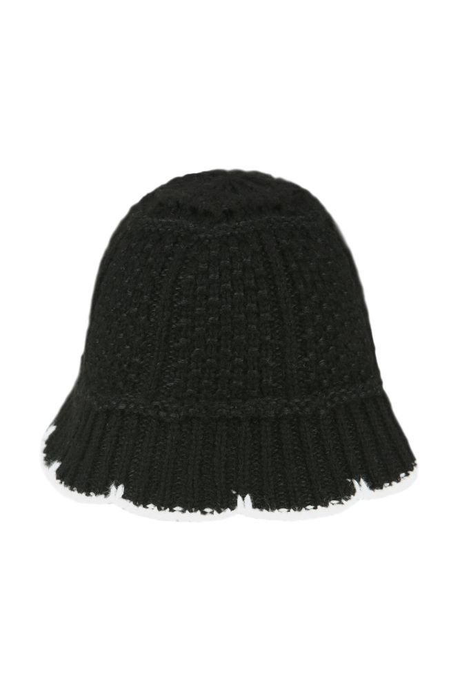 P:ReinSein（レインセイン）の「Black flowerbud knit buckethat（Hats）」
