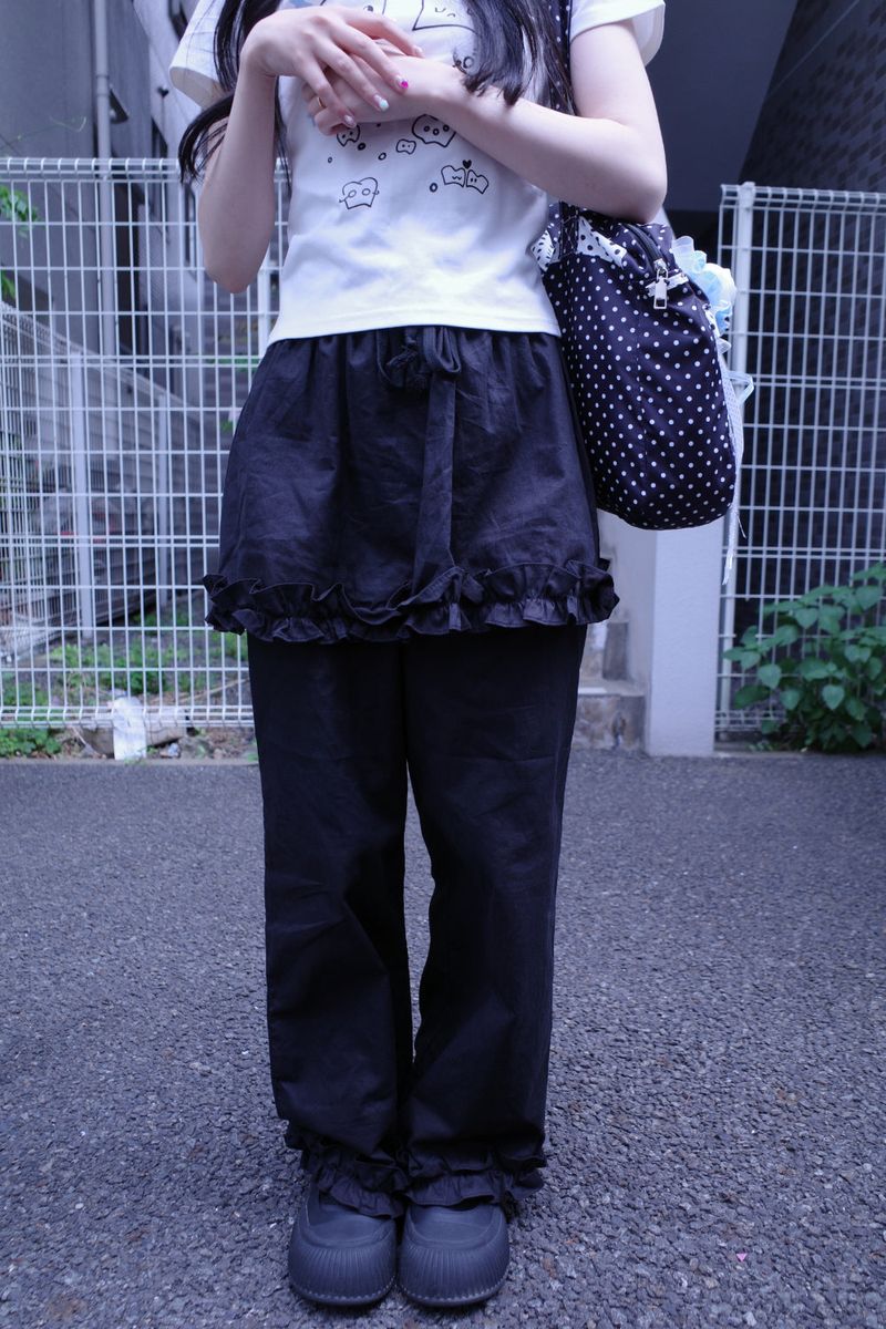 イブスカートフリルパンツ(2color)