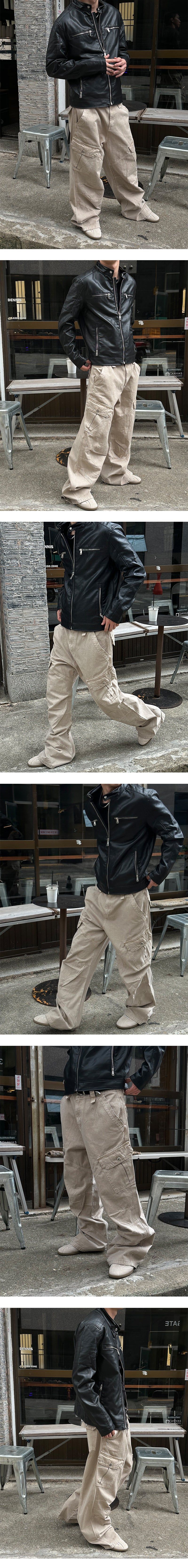 [PROMOTION] Vegan leather shoulder patch jacket