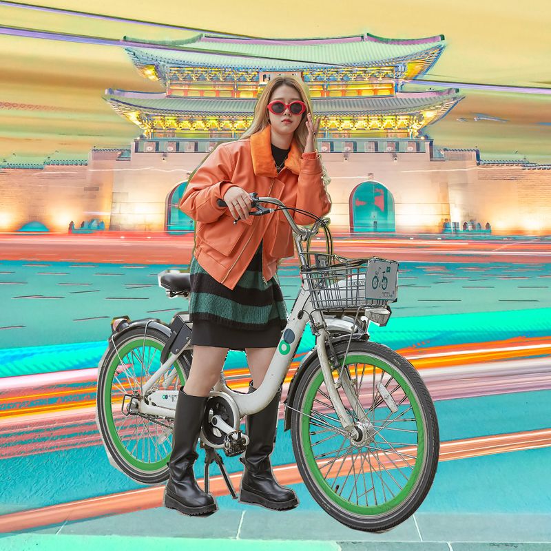RIDERS LEATHER BOMBER ORANGE
