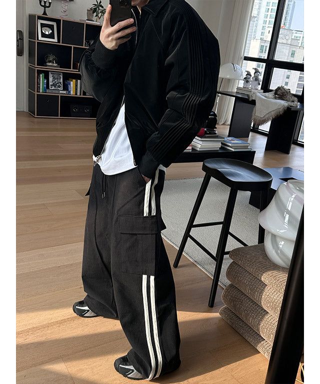 [HEAVY OUTER] Glossy padded ma-1 jumper(3color)