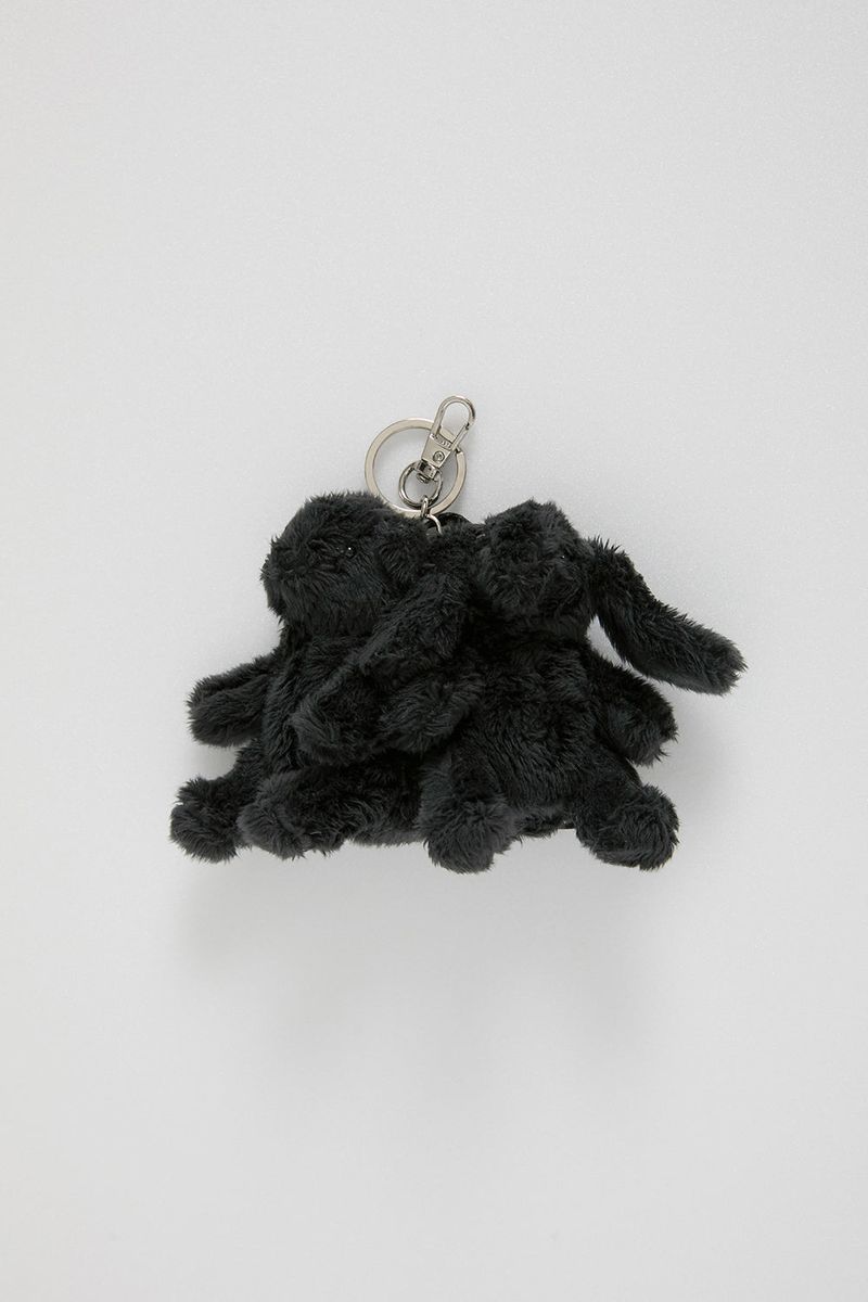 Teddy&Bunny Mini-Bag keyring_Black