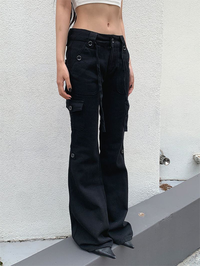 CARGO SLIM BOOTS CUT PANTS (2C)