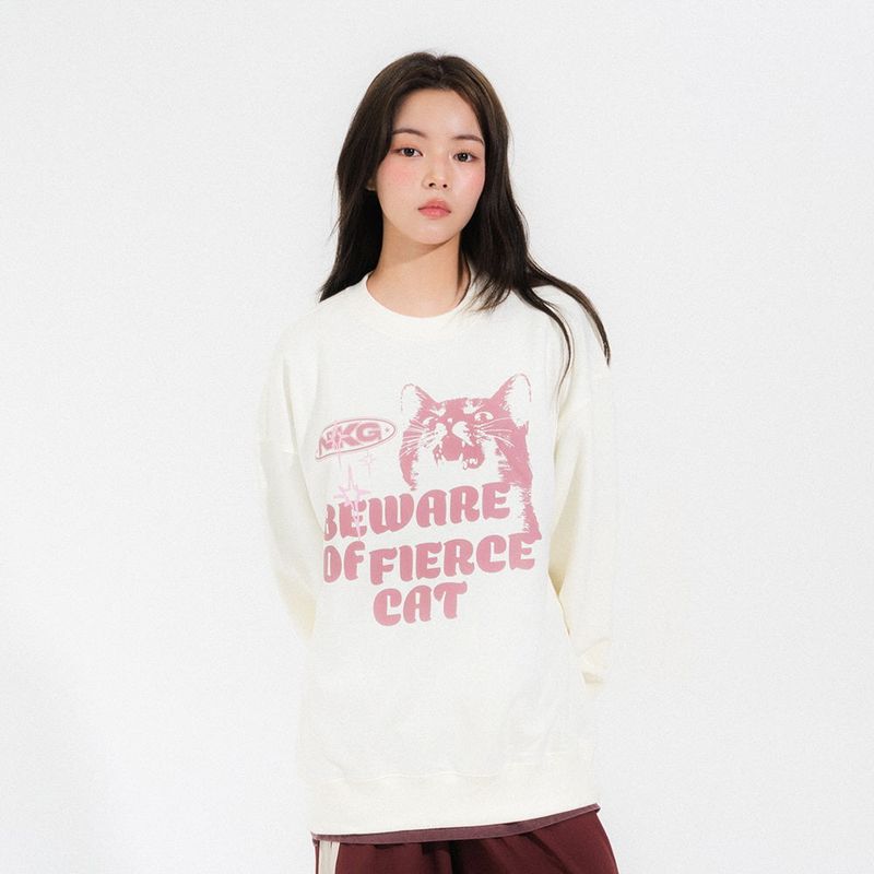 BEWARE SWEATSHIRTS-IVORY