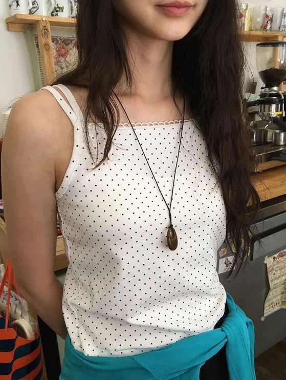 Afili Dot Lace Sleeveless