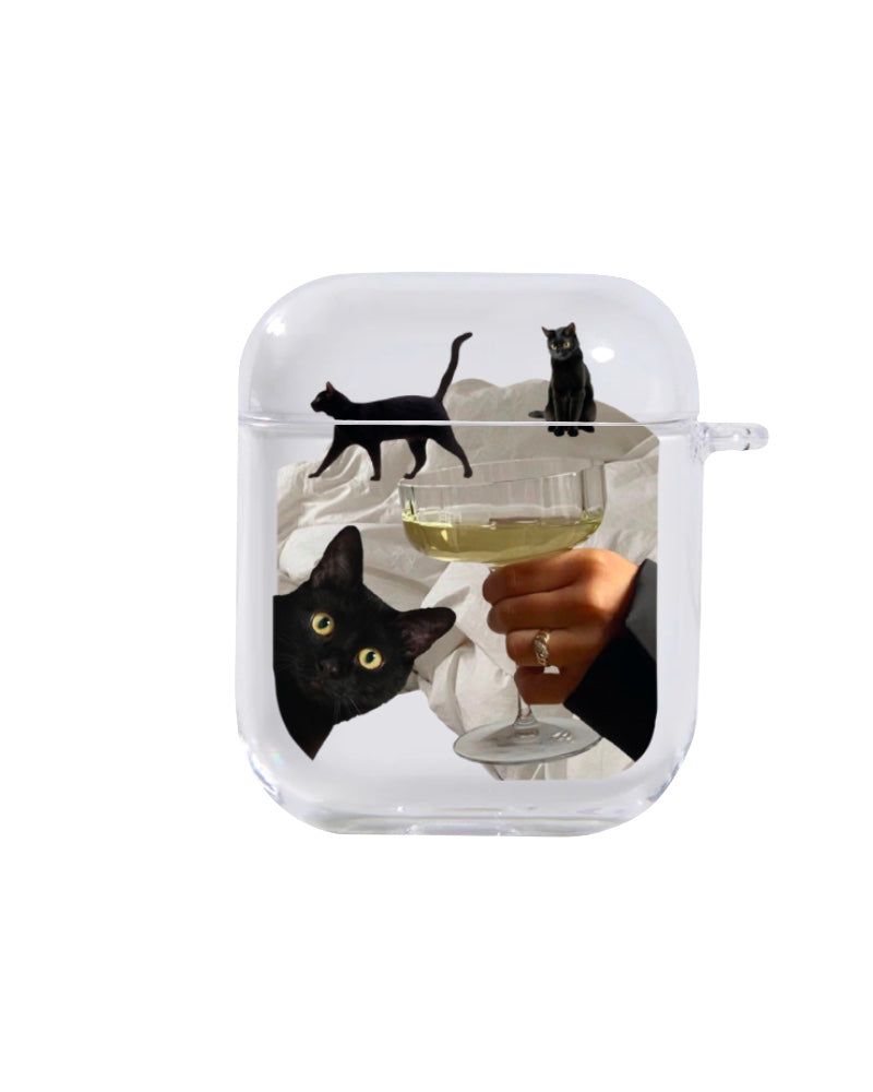 [AirPods] black cat