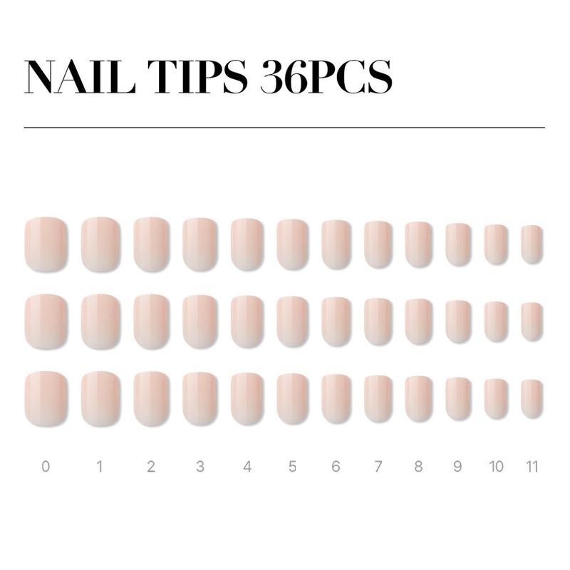 MUZMAK Reusable Nail Tip Toe Shoes(Regular Square)