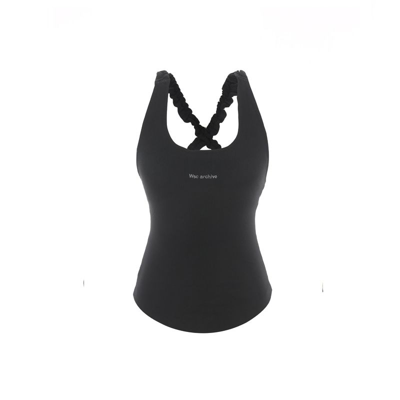 Angel shirring sleeveless 001