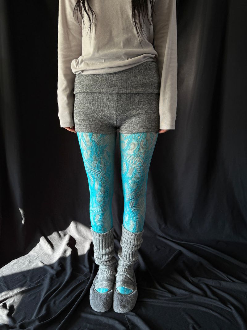 martini blue netting stocking 