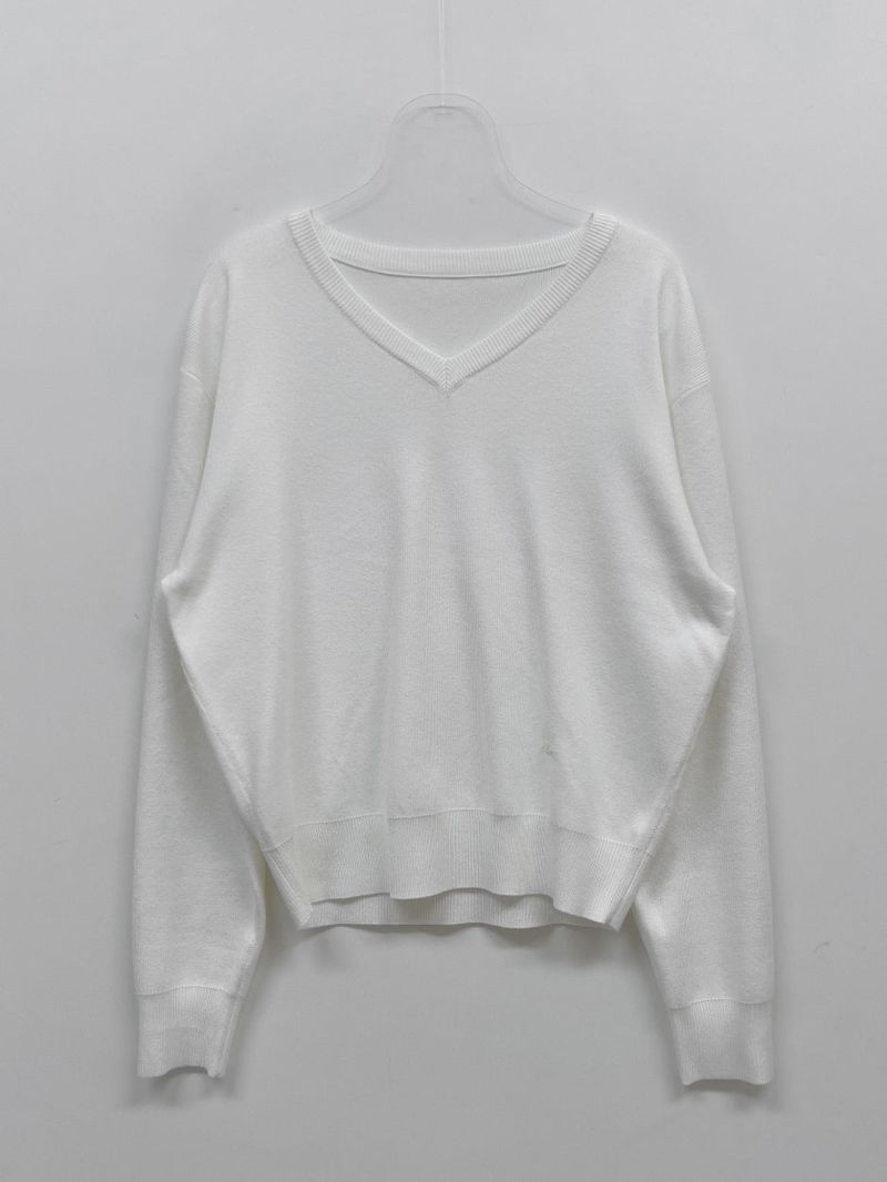 Ad Symbol V-Neck Loose-Fit Knit
