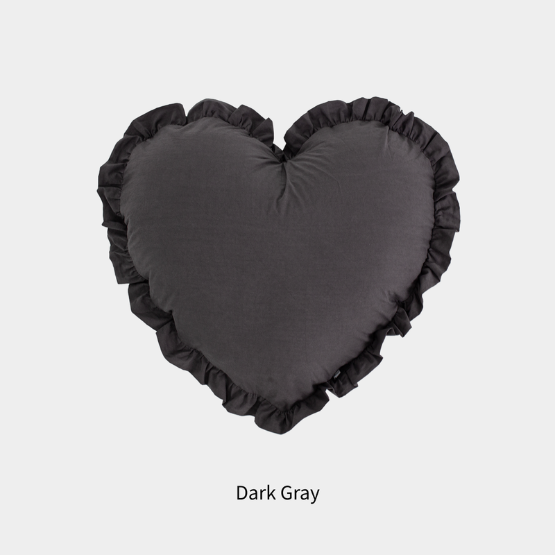 Heart Frill Cotton Cushions