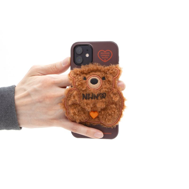 SUN CASE PATCH FLEECE BEAR MAPLE BROWN