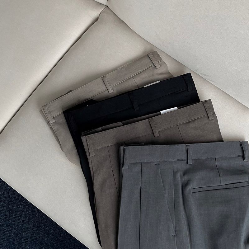 RG reverse two-tuck volume slacks (4 colors)