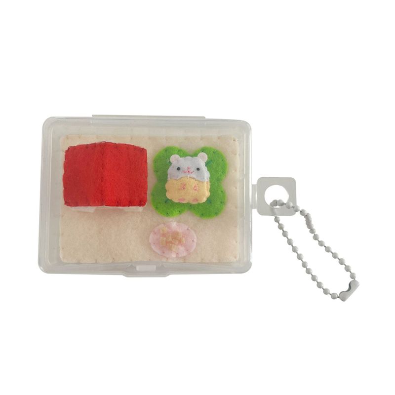 [MADE] happy hamster house keyring