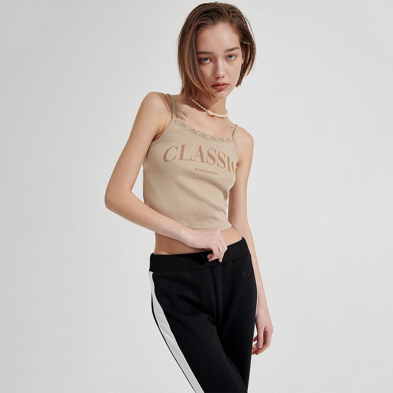 wonder visitor（ワンダービジター）の「Classic Lace Sleeveless [Beige]（Tops）」
