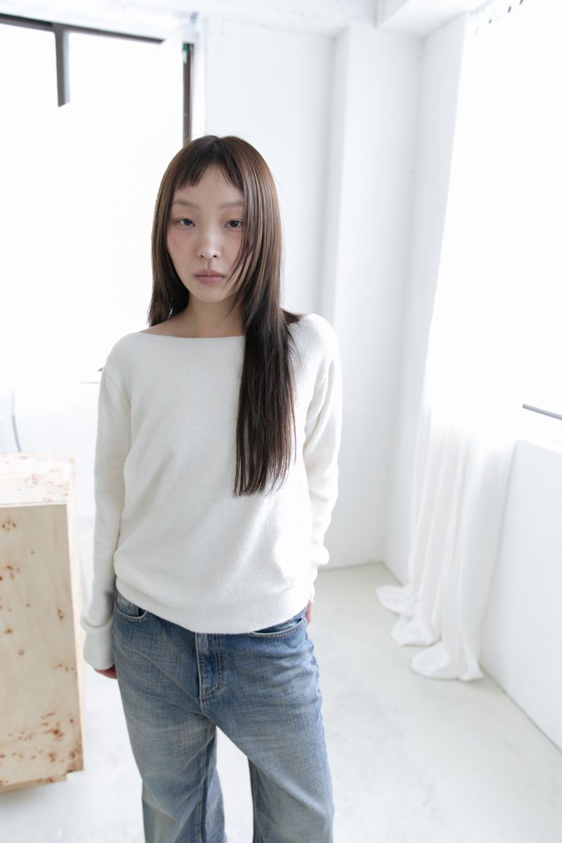 pastel boat-neck knit(4colors)