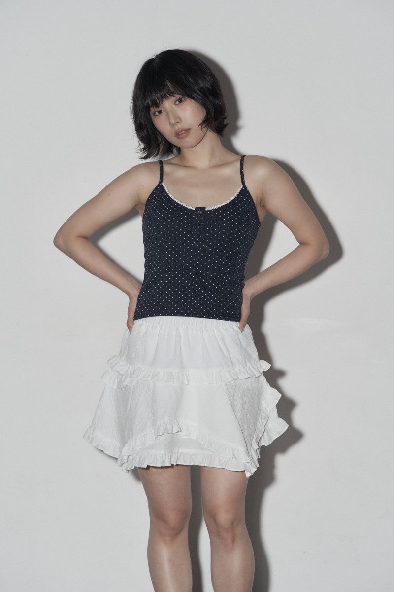 frill skirt (white)