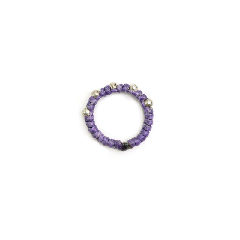 [CCNMADE] PARAFFIN 5 Silver Ring (Purple)