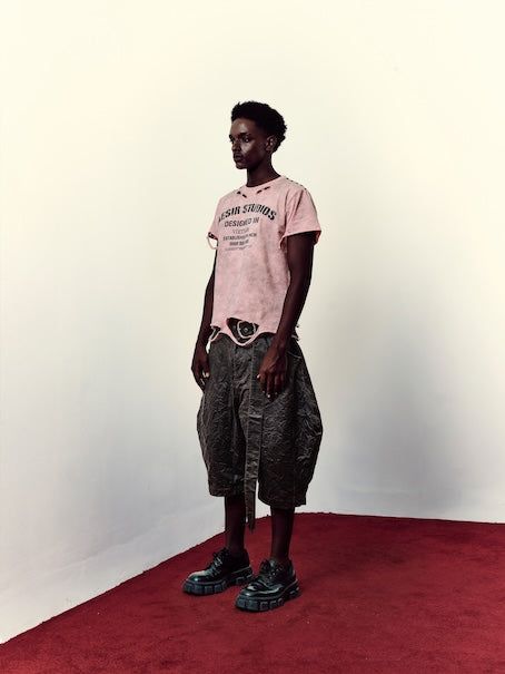 MEN - DUSK- Crinkle-Wash Effect jorts