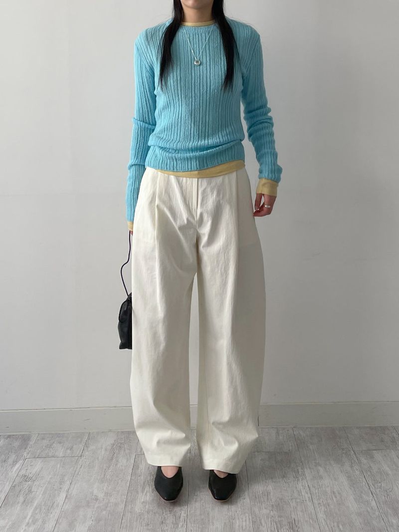 Mamonde Rib Knit T-shirt