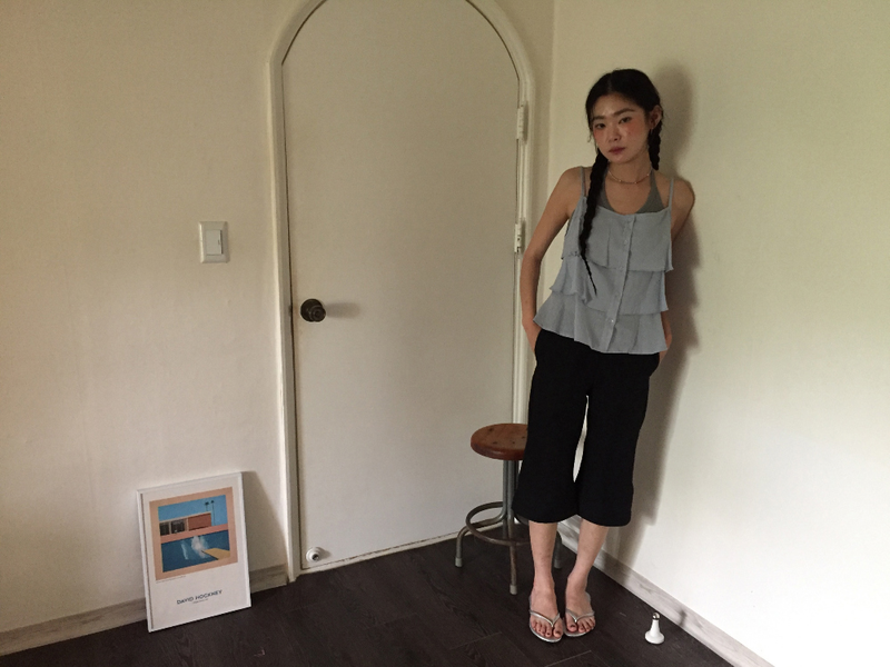 Linear Capri Pants (2color)