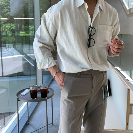 Logane Premium Ice Linen Overshirt